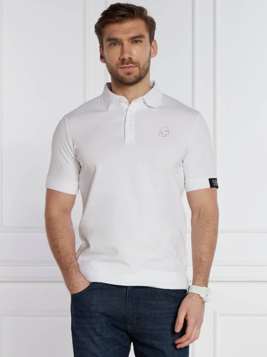 Zdjęcie produktu Karl Lagerfeld Polo | Regular Fit biały