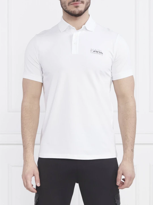 Zdjęcie produktu Karl Lagerfeld Polo | Regular Fit biały