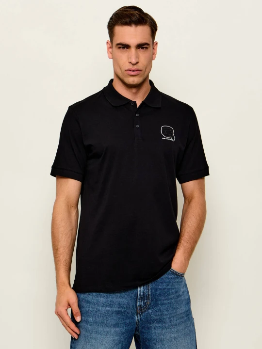 Zdjęcie produktu Karl Lagerfeld Polo | Regular Fit czarny