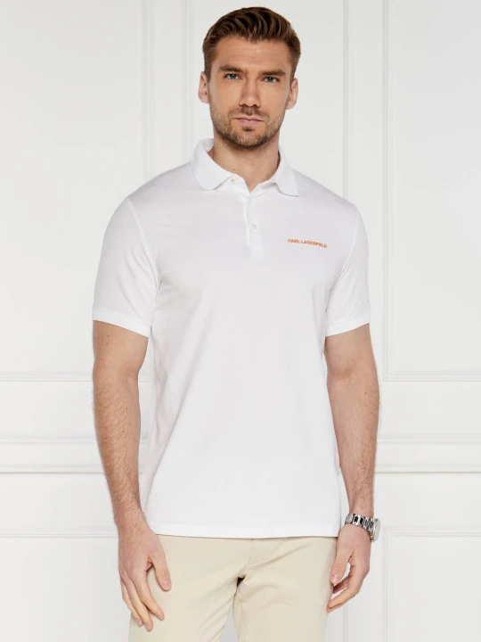 Zdjęcie produktu Karl Lagerfeld Polo | Regular Fit | stretch biały