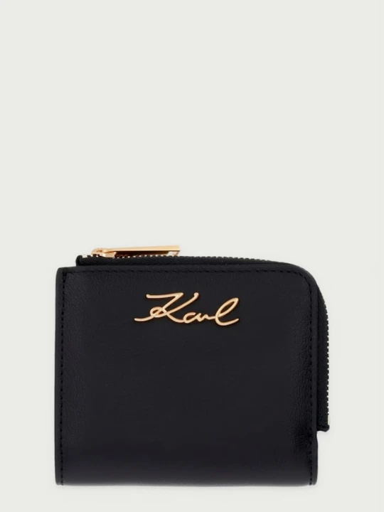 Zdjęcie produktu Karl Lagerfeld portfel damski skórzany czarny