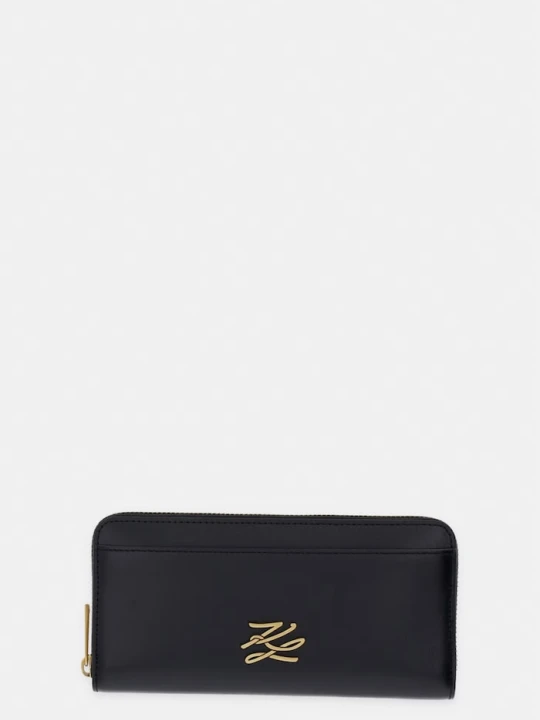 Zdjęcie produktu Karl Lagerfeld portfel damski skórzany K/AUTOGRAPH czarny