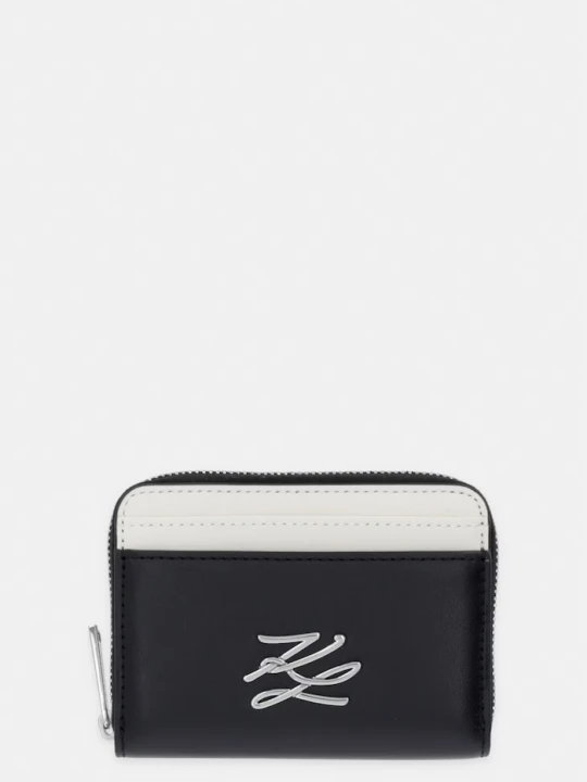Zdjęcie produktu Karl Lagerfeld portfel damski skórzany K/AUTOGRAPH czarny