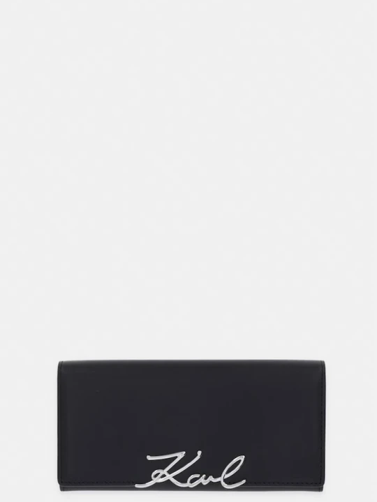 Zdjęcie produktu Karl Lagerfeld portfel damski skórzany K/SIGNATURE czarny