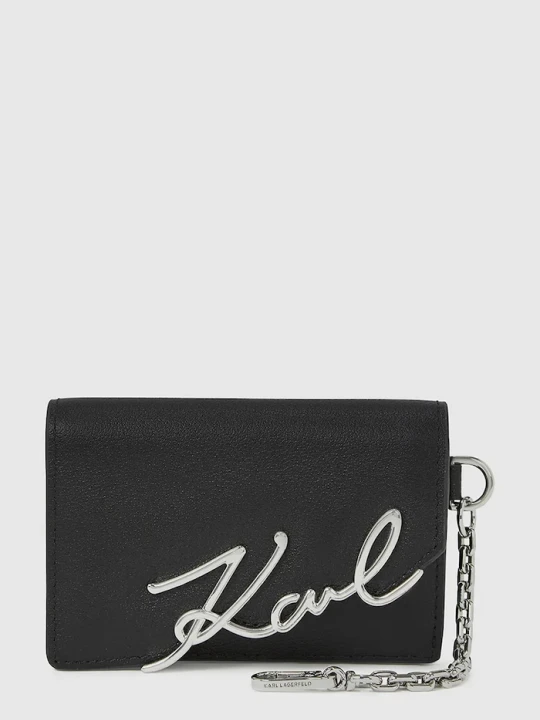 Zdjęcie produktu Karl Lagerfeld portfel skórzany K / SIGNATURE czarny