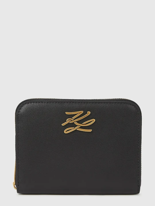 Zdjęcie produktu Karl Lagerfeld portfel skórzany K/AUTOGRAPH czarny