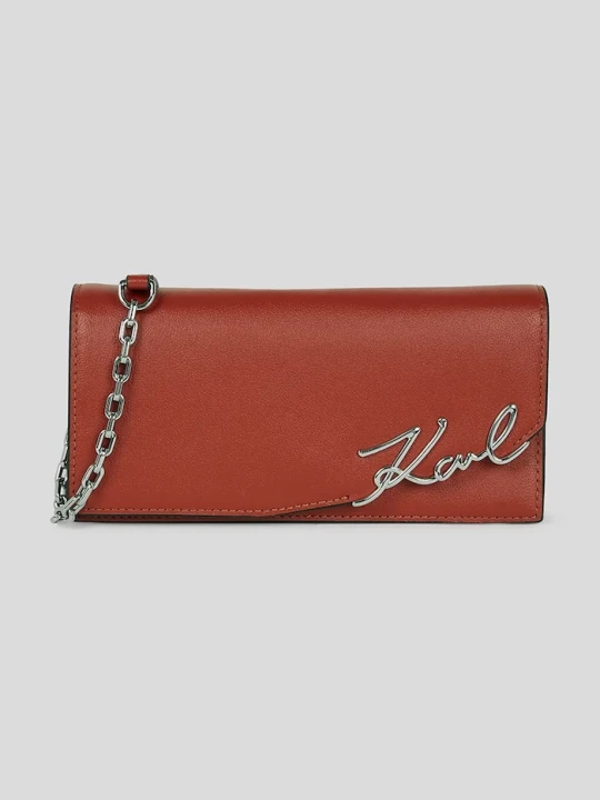 Zdjęcie produktu Karl Lagerfeld portfel skórzany K / SIGNATURE czerwony