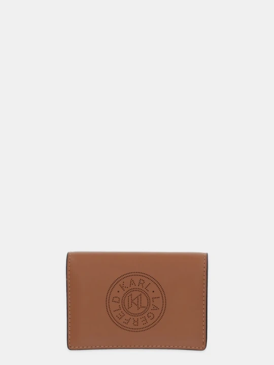 Zdjęcie produktu Karl Lagerfeld portfel skórzany K / CIRCLE brązowy