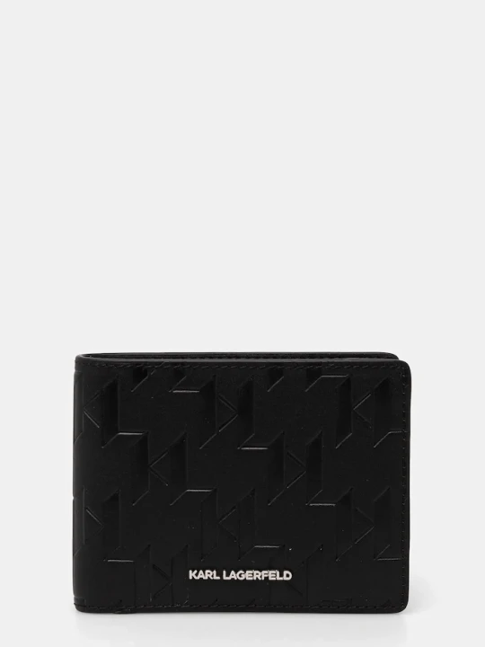 Zdjęcie produktu Karl Lagerfeld portfel skórzany K / LOOM czarny