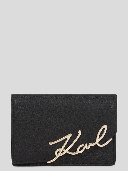 Zdjęcie produktu Karl Lagerfeld portfel skórzany K / SIGNATURE czarny
