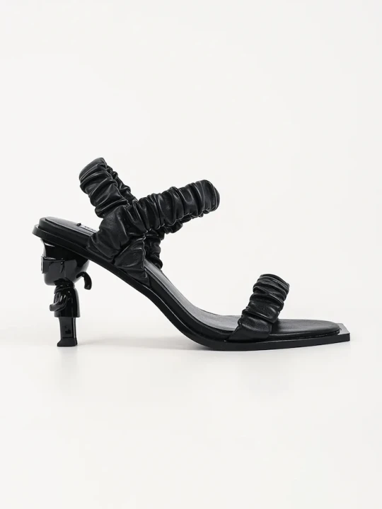 Zdjęcie produktu Karl Lagerfeld sandały skórzane Karl Nft Heel czarny