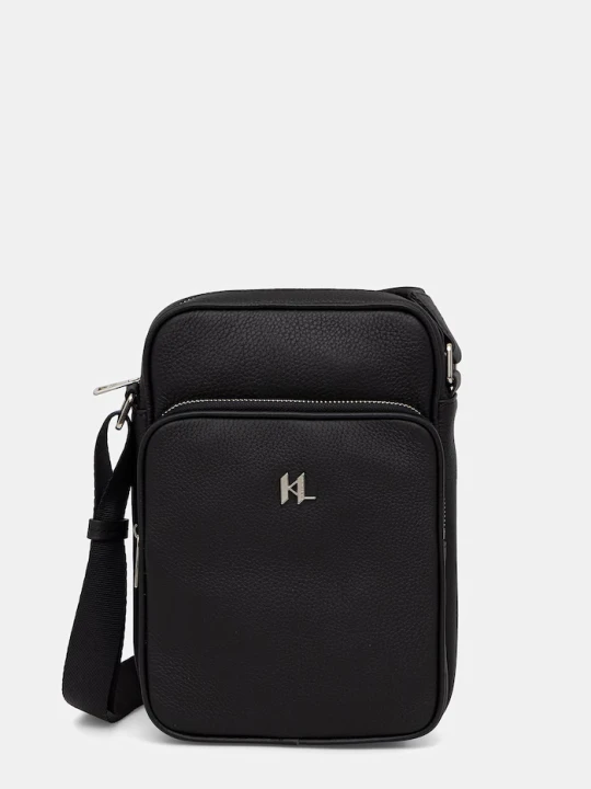 Zdjęcie produktu Karl Lagerfeld saszetka skórzana czarny