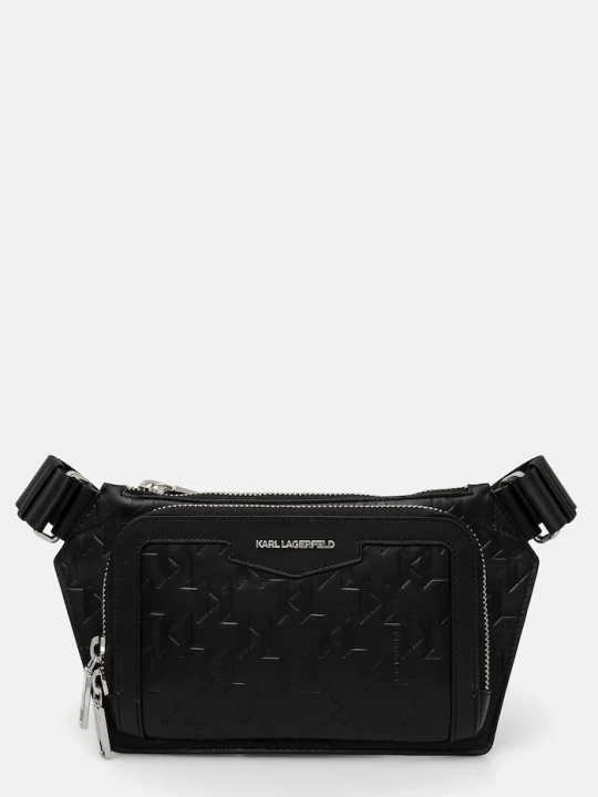 Zdjęcie produktu Karl Lagerfeld saszetka skórzana K / LOOM czarny