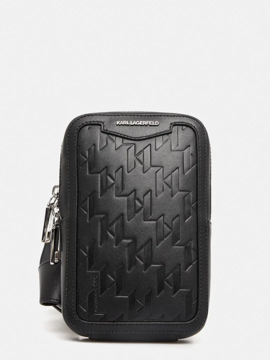 Zdjęcie produktu Karl Lagerfeld saszetka skórzana K / LOOM czarny