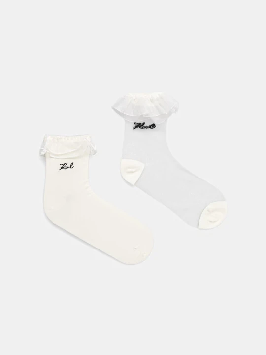 Zdjęcie produktu Karl Lagerfeld skarpety damskie K/SIGNATURE biały