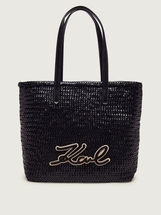 Zdjęcie produktu Karl Lagerfeld Skórzana shopperka K / signature czarny