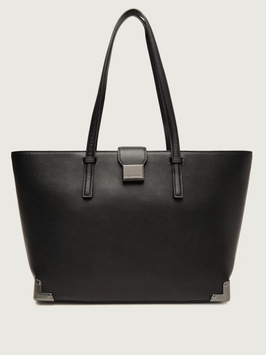 Zdjęcie produktu Karl Lagerfeld Skórzana shopperka K/trunk czarny