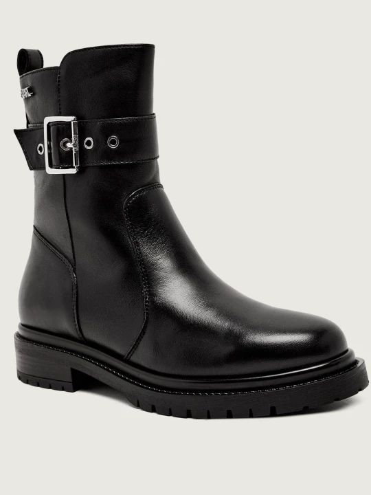 Zdjęcie produktu Karl Lagerfeld Skórzane botki BINKY czarny