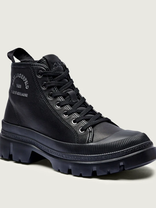Zdjęcie produktu Karl Lagerfeld Skórzane buty trekkingowe czarny
