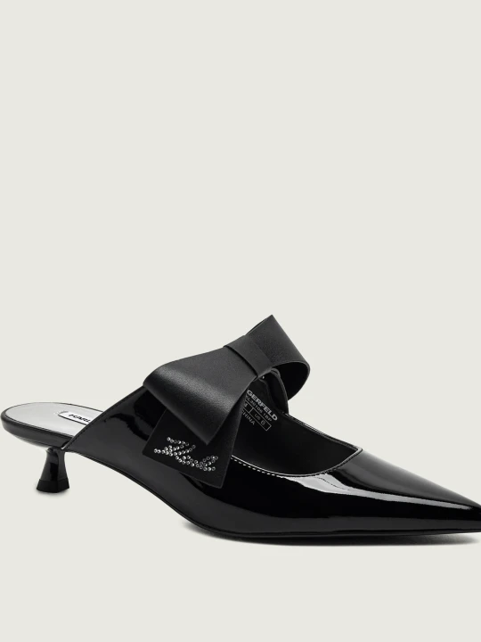 Zdjęcie produktu Karl Lagerfeld Skórzane czółenka Pasha czarny