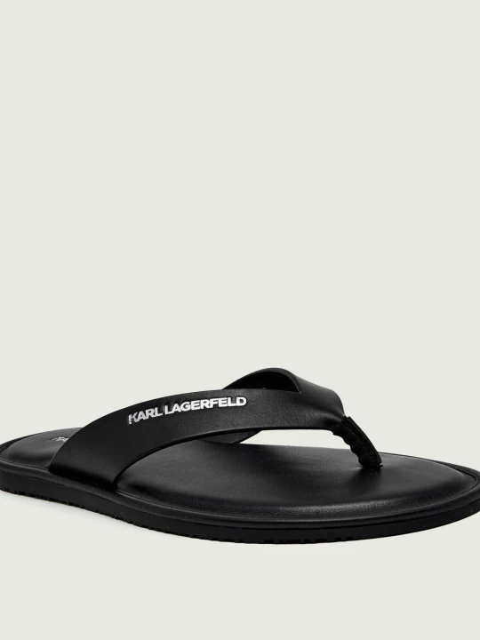 Zdjęcie produktu Karl Lagerfeld Skórzane japonki KASTOR IV czarny
