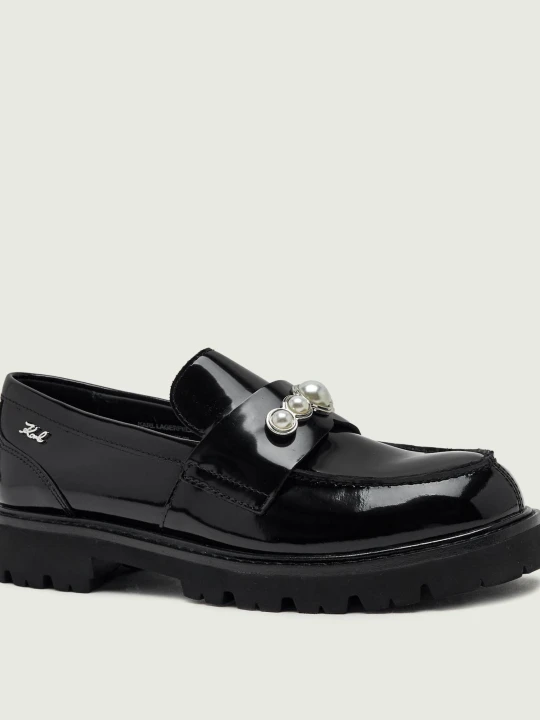 Zdjęcie produktu Karl Lagerfeld Skórzane loafersy Lowell czarny
