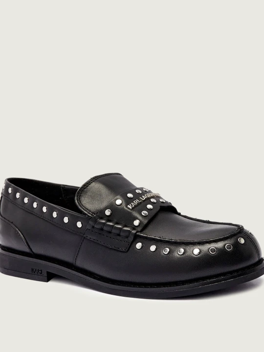 Zdjęcie produktu Karl Lagerfeld Skórzane loafersy MIA czarny
