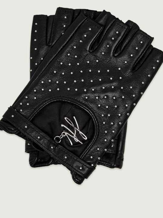 Zdjęcie produktu Karl Lagerfeld Skórzane rękawiczki K / Autograph czarny