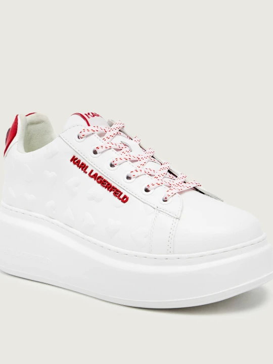 Zdjęcie produktu Karl Lagerfeld Skórzane sneakersy Skórzane sneakersy Anakapri Valentine Special biały