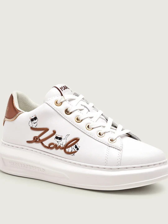 Zdjęcie produktu Karl Lagerfeld Skórzane sneakersy Kapri biały