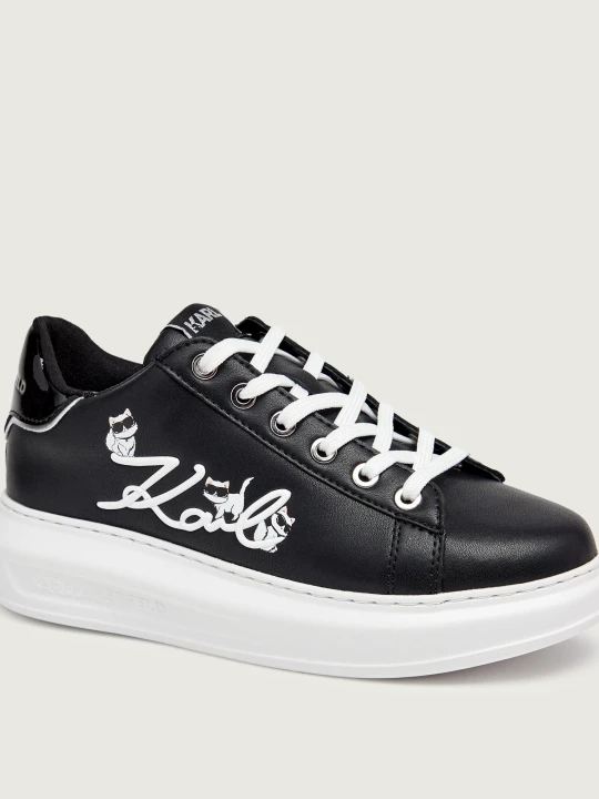 Zdjęcie produktu Karl Lagerfeld Skórzane sneakersy Kapri czarny
