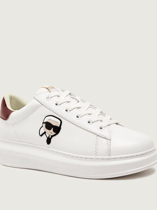 Zdjęcie produktu Karl Lagerfeld Skórzane sneakersy KAPRI Karl NFT Lo Lace biały