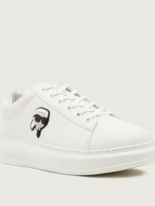 Zdjęcie produktu Karl Lagerfeld Skórzane sneakersy KAPRI Karl NFT Lo Lace ecru