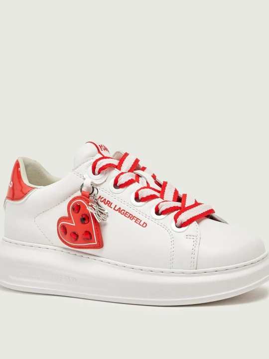 Zdjęcie produktu Karl Lagerfeld Skórzane sneakersy KAPRI Love Pendant biały