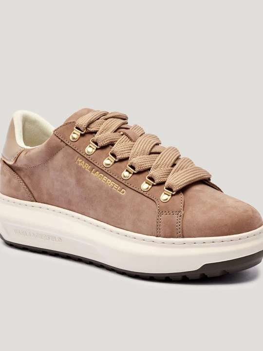 Zdjęcie produktu Karl Lagerfeld Skórzane sneakersy KAPRI LUG beżowy