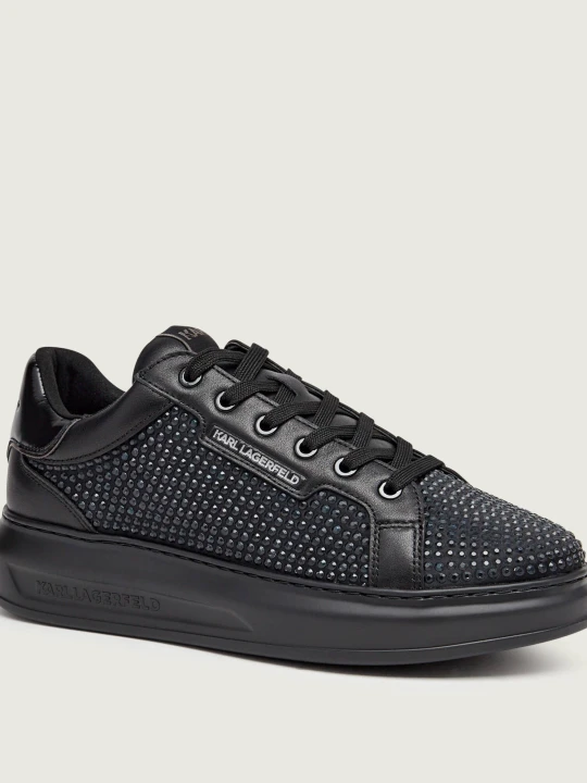 Zdjęcie produktu Karl Lagerfeld Skórzane sneakersy Kapri Mens czarny
