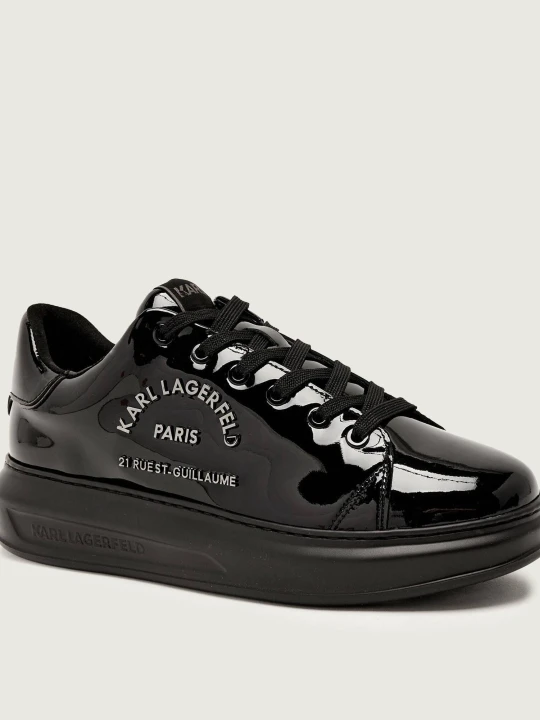 Zdjęcie produktu Karl Lagerfeld Skórzane sneakersy KAPRI Metal Maison Shine czarny