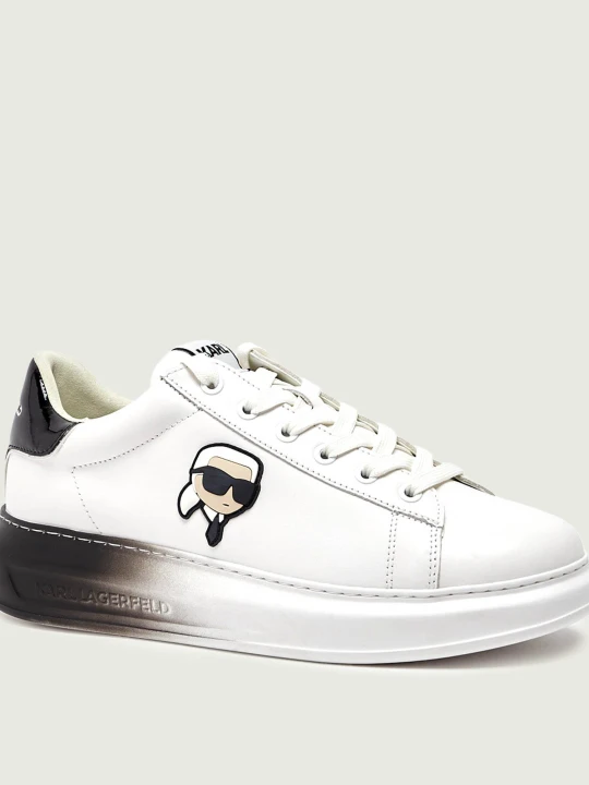 Zdjęcie produktu Karl Lagerfeld Skórzane sneakersy KAPRI Ombre NFT Lo Lace biały