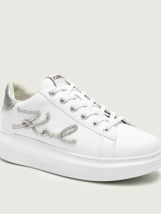 Zdjęcie produktu Karl Lagerfeld Skórzane sneakersy KAPRI Signia biały
