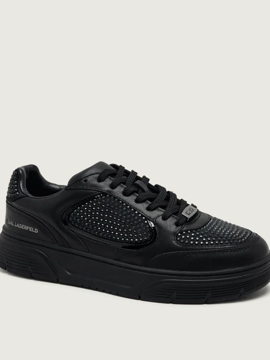 Zdjęcie produktu Karl Lagerfeld Skórzane sneakersy Kourtney czarny