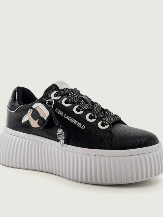 Zdjęcie produktu Karl Lagerfeld Skórzane sneakersy Kreeper czarny
