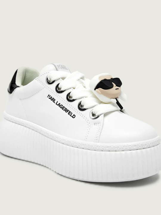 Zdjęcie produktu Karl Lagerfeld Skórzane sneakersy KREEPER LO biały