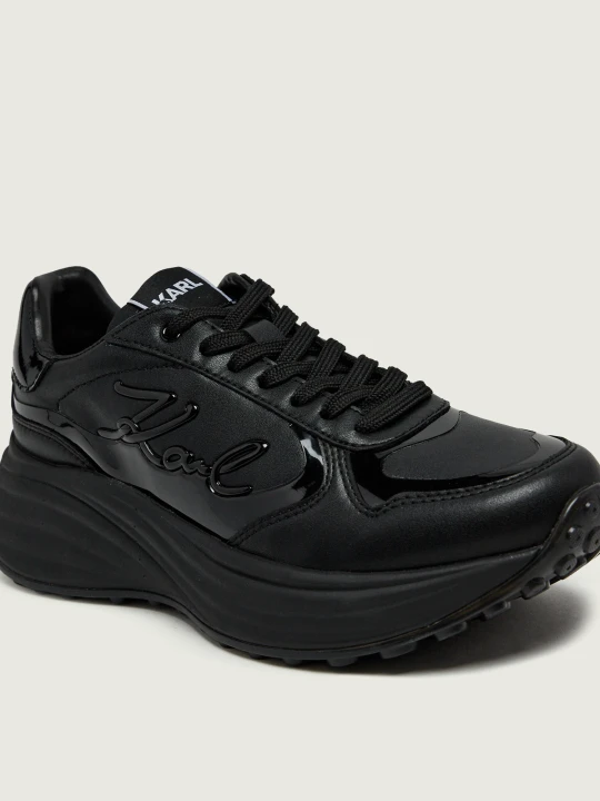 Zdjęcie produktu Karl Lagerfeld Skórzane sneakersy Krista czarny
