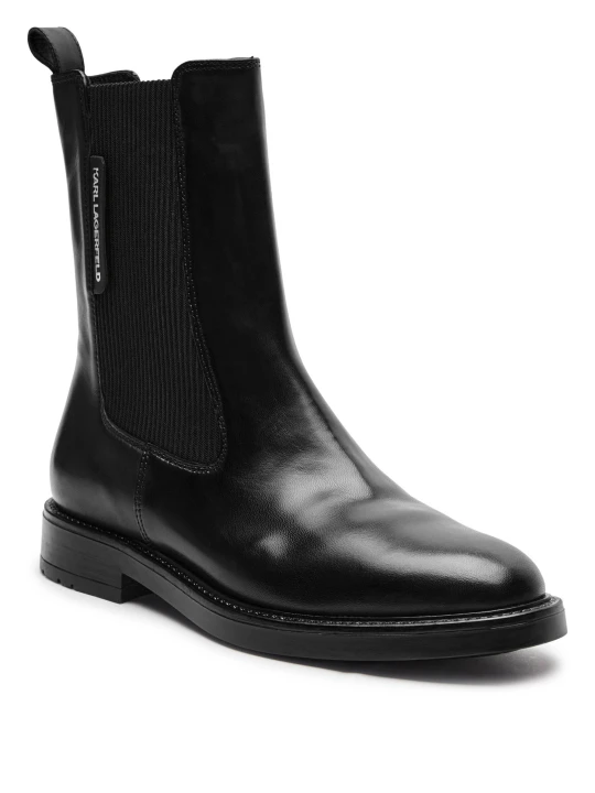 Zdjęcie produktu Karl Lagerfeld Skórzane sztyblety Blake czarny