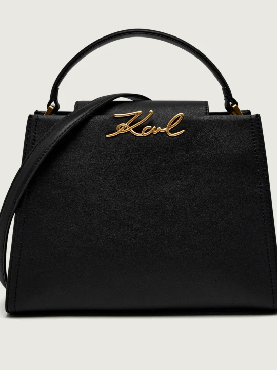 Zdjęcie produktu Karl Lagerfeld Skórzany kuferek k / signature czarny