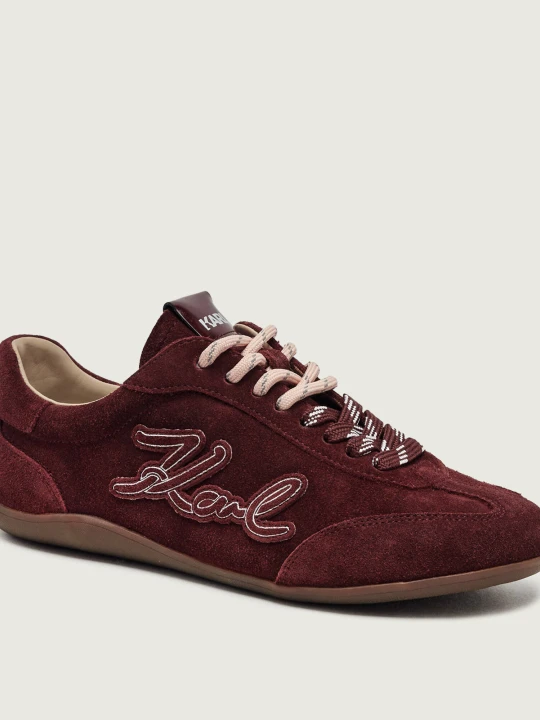 Zdjęcie produktu Karl Lagerfeld Sneakersy Altia | zamsz bordowy