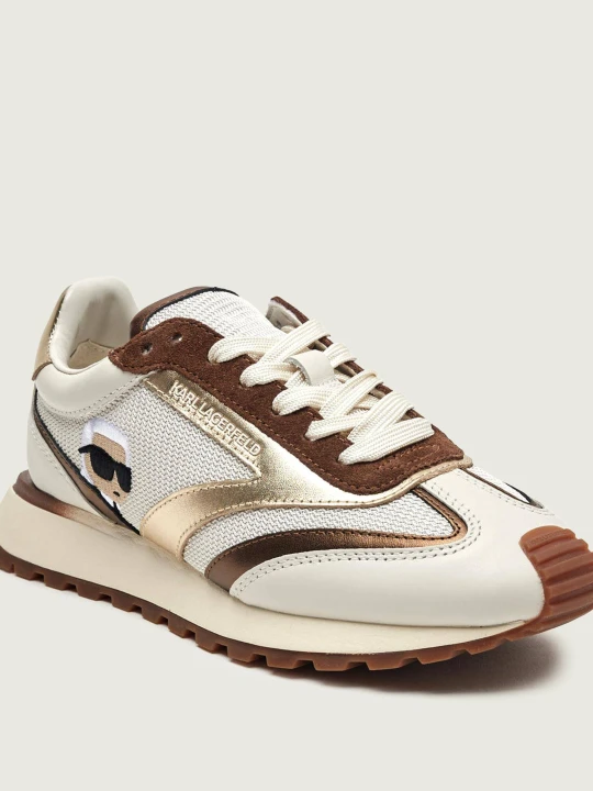 Zdjęcie produktu Karl Lagerfeld Sneakersy KAIRO NFT | z dodatkiem skóry | zamsz beżowy