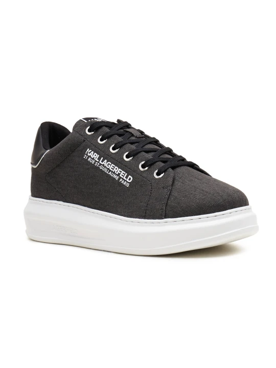 Zdjęcie produktu Karl Lagerfeld Sneakersy KAPRI | z dodatkiem skóry grafitowy