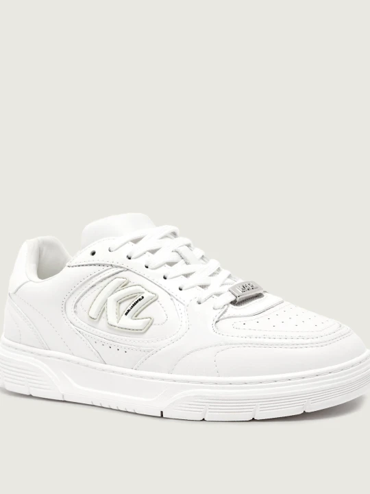 Zdjęcie produktu Karl Lagerfeld Sneakersy KOURTNEY | z dodatkiem skóry biały