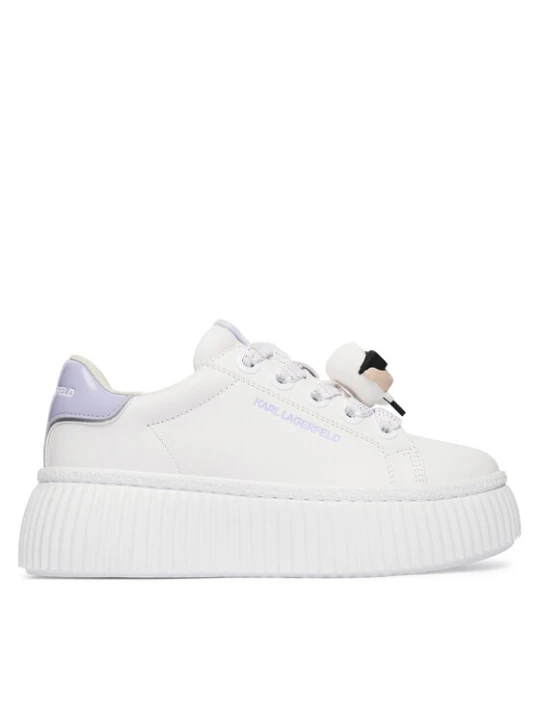 Zdjęcie produktu KARL LAGERFELD Sneakersy Kreeper Lo KL42336T Écru Kremowy